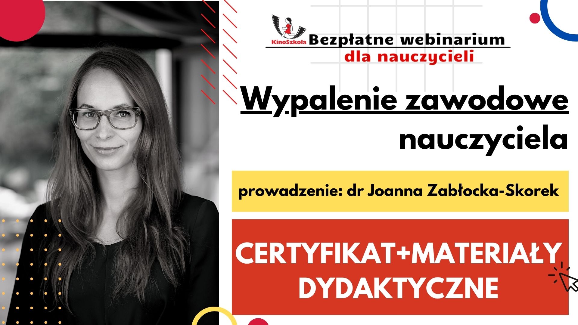 Wypalenie zawodowe nauczyciela - SZKOLENIE, certyfikat imienny i materiały dydaktyczne - 14.03.2023